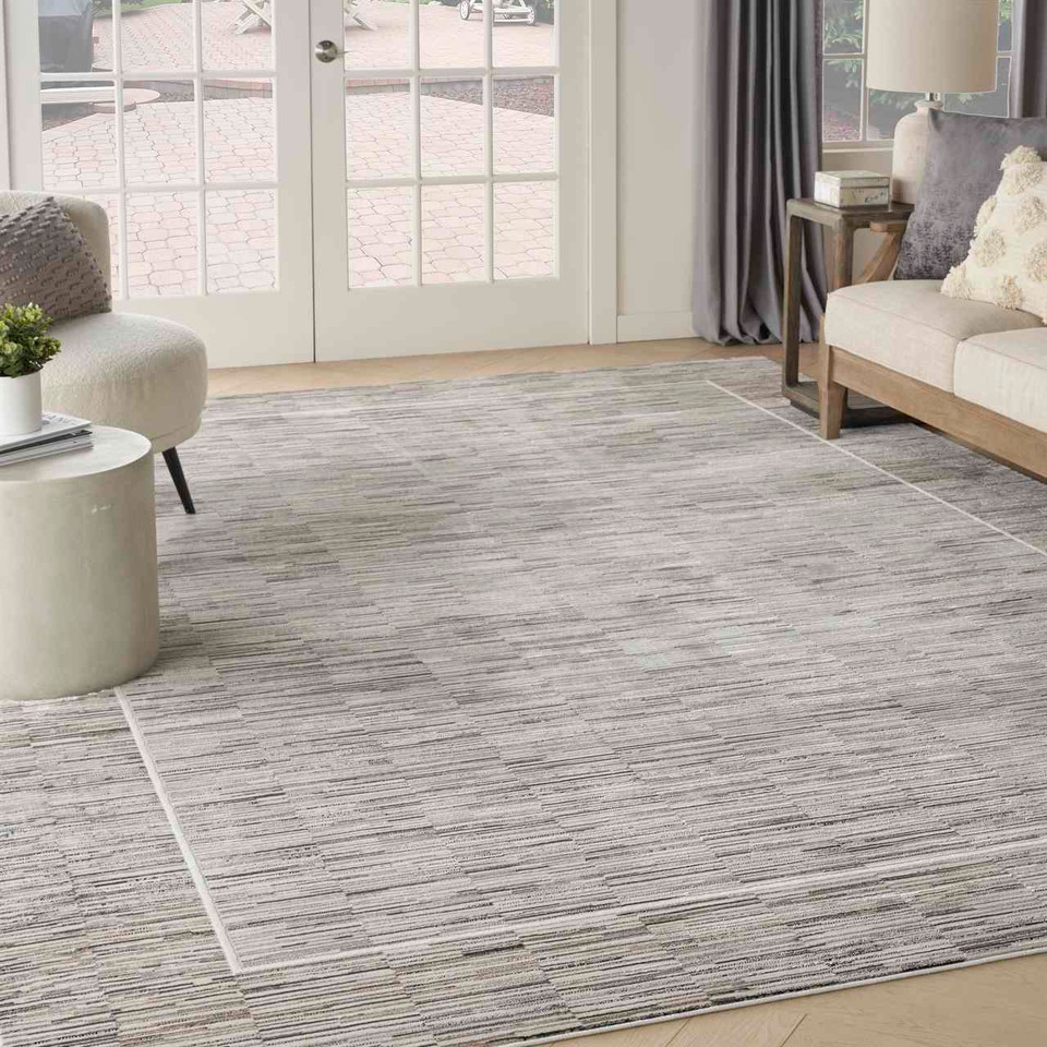 Desire DSR02 Charcoal Grey Luxury Silky Rug