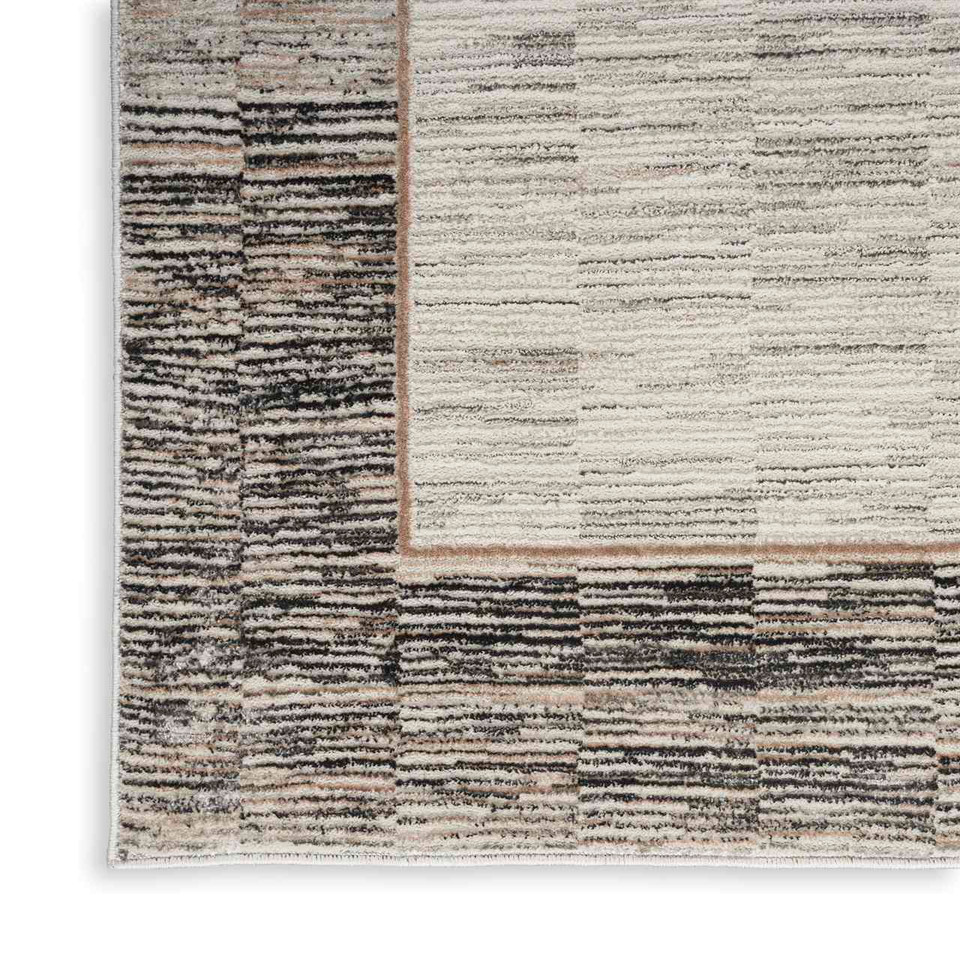 Desire DSR02 Grey Black Luxury Silky Rug