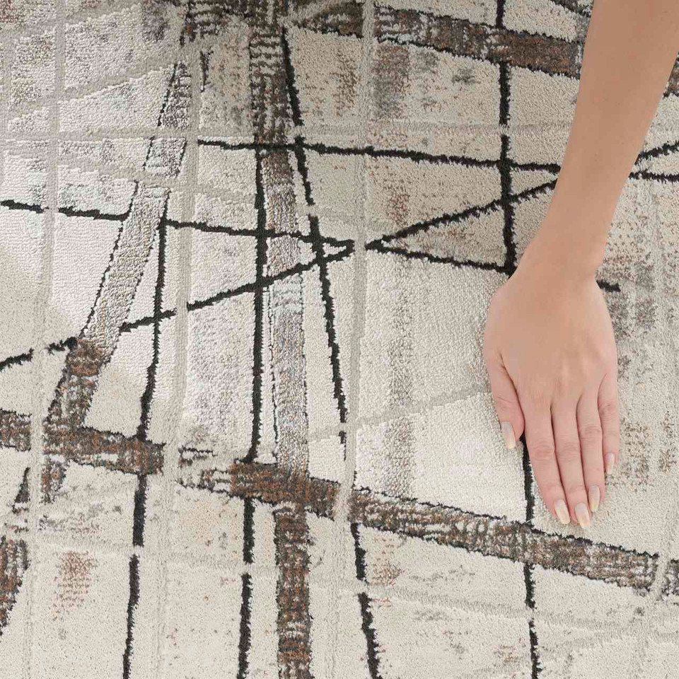Desire DSR03 Grey Silver Luxury Silky Rug