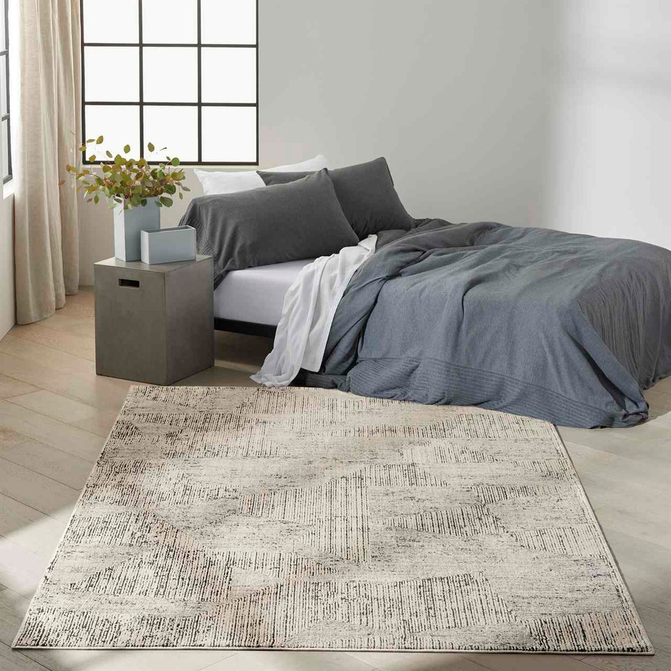 Calvin Klein Irradiant Cream Black Rug