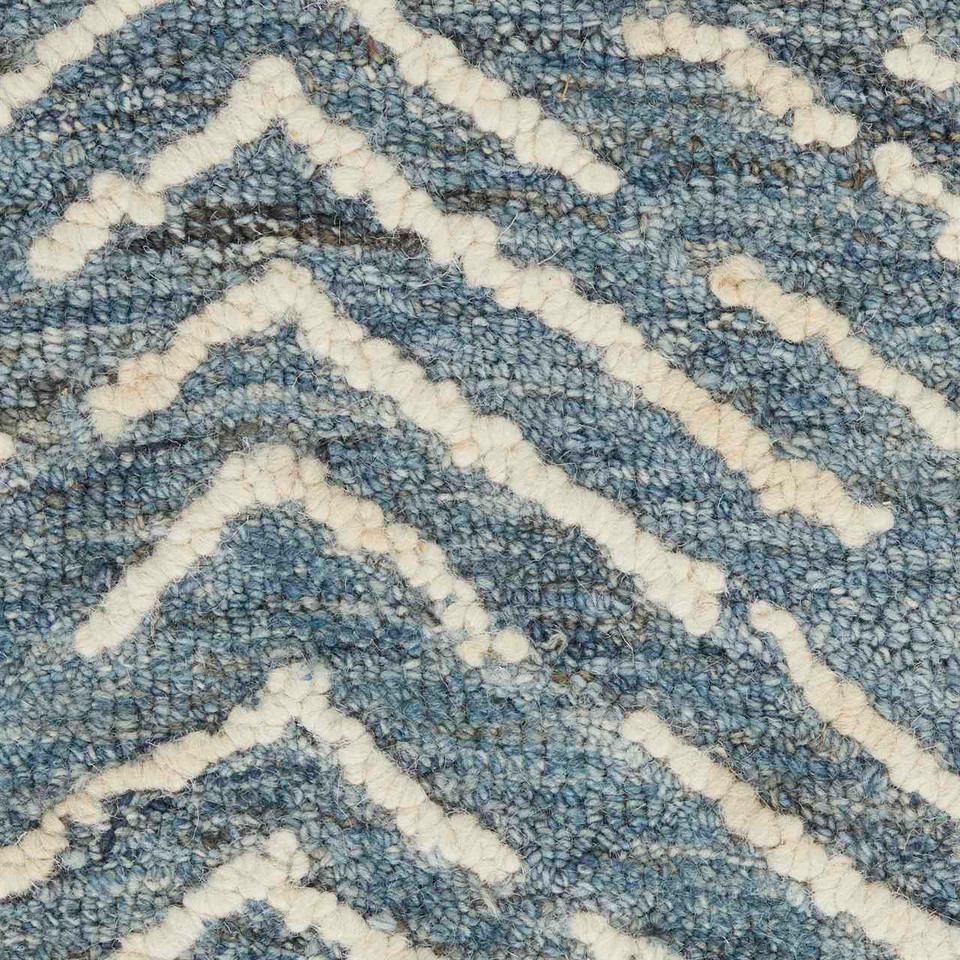 Colorado CLR02 Indigo Ivory Wool Rug