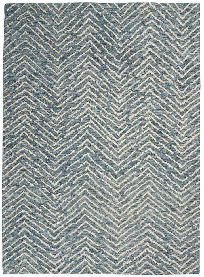 Colorado CLR02 Indigo Ivory Wool Rug
