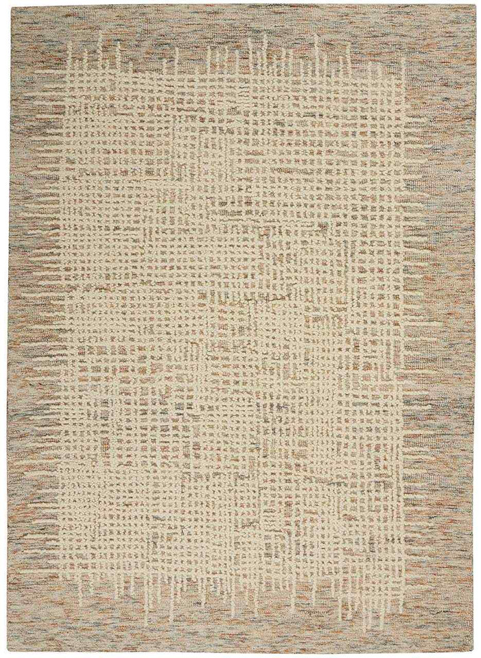 Colorado CLR03 Beige Multicolour Wool Rug