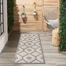 On Sale Cozumel Outdoor Cream CZM02 Rug 66x229cm runner