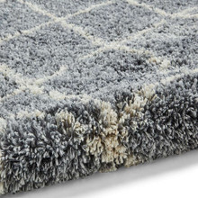 On Sale Aspen 1682 Grey Ivory Shaggy Rug 80x150cm