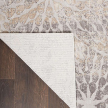On Sale Abstract Silky Textures SLY07 Ivory Beige Rug 119x180cm