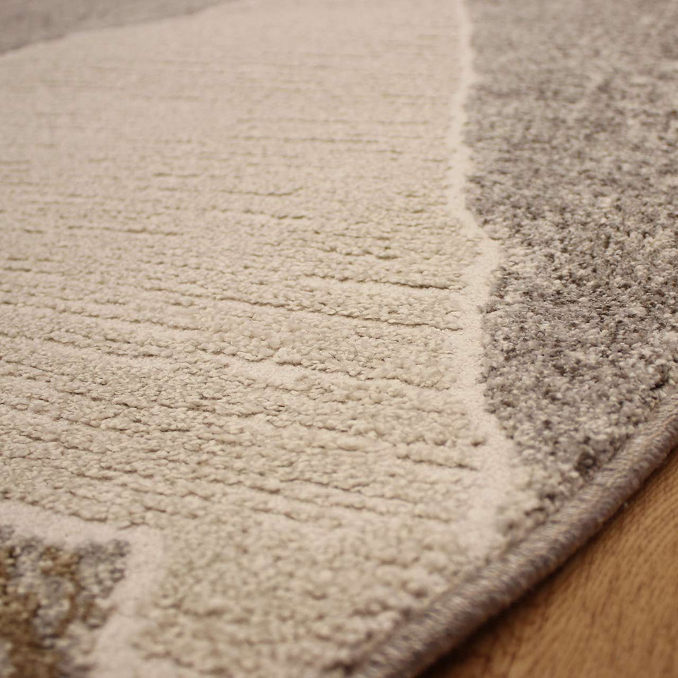Soft Sheen Modern Brown Grey Milano Rug 6191