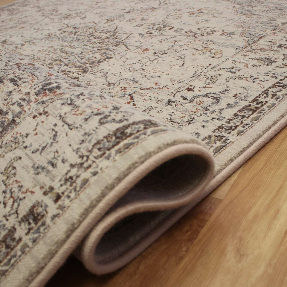 Da Vinci Cream Rust Classic Rug 9295