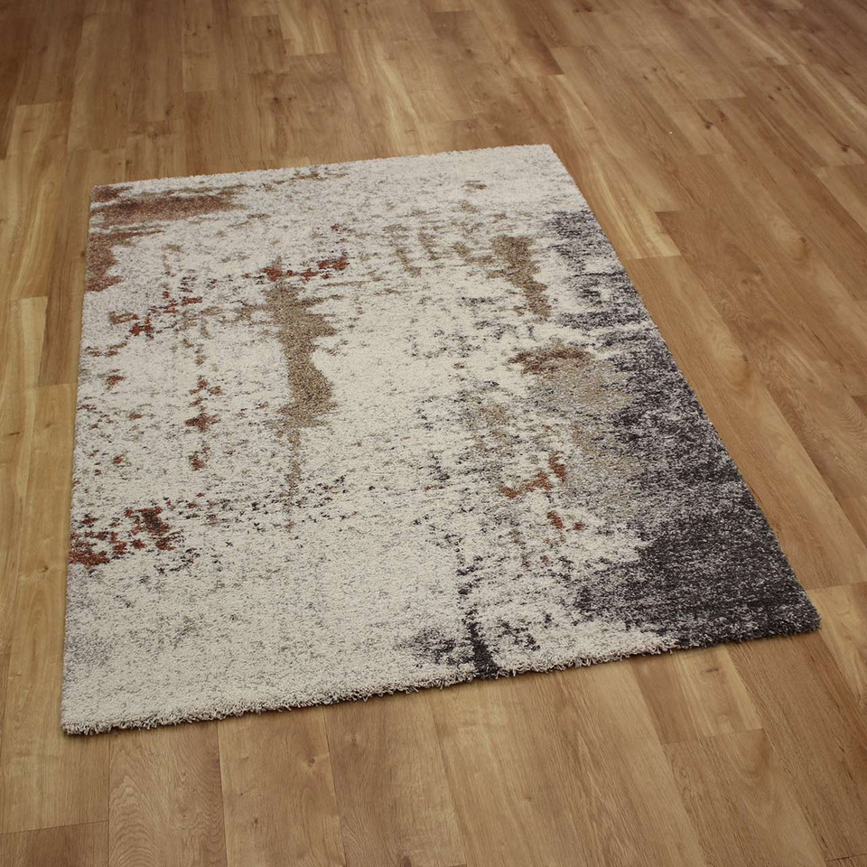 Cream Grey Neutral Terracotta Thick Mehari Rug 6787