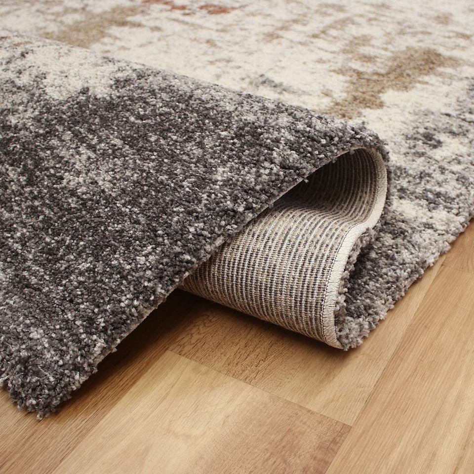 Cream Grey Neutral Terracotta Thick Mehari Rug 6787