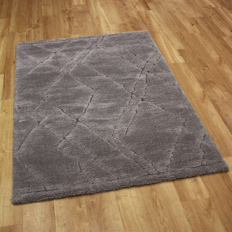 Silky Light Grey Soft Dune Rug 5181