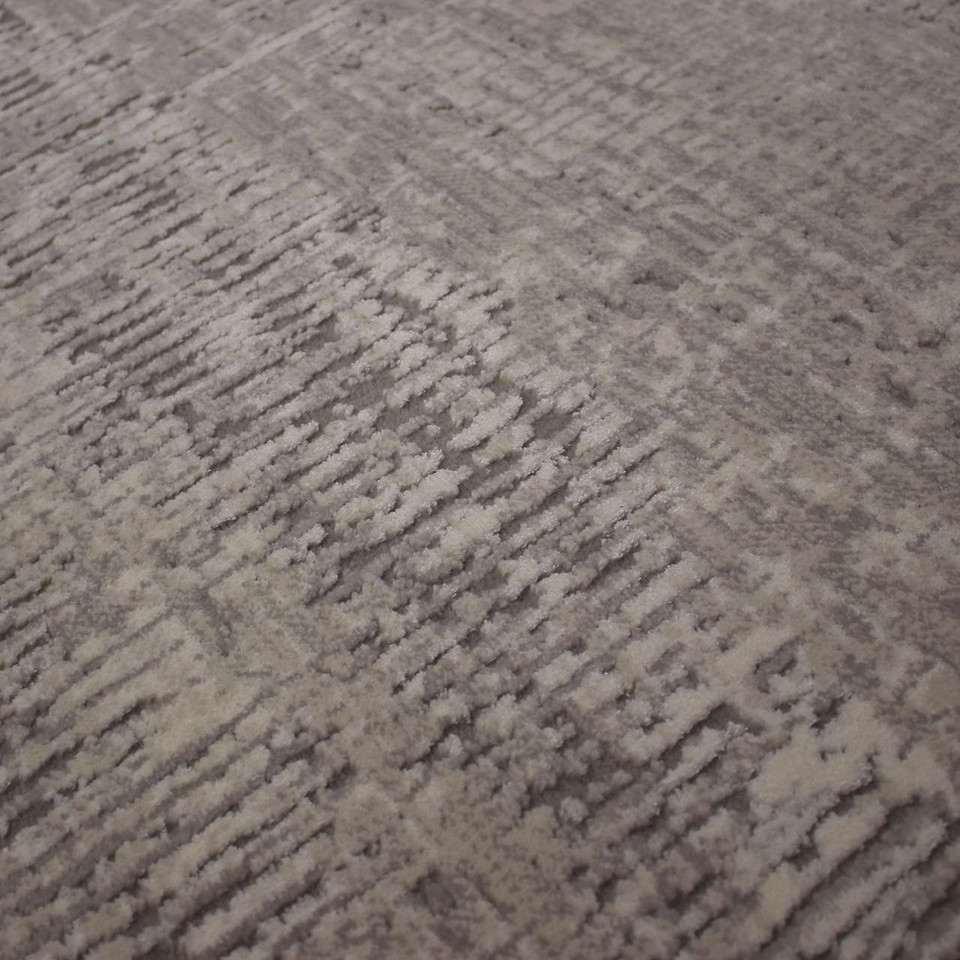 Luxurious Charcoal Pearl Silver Canyon Rug 6484
