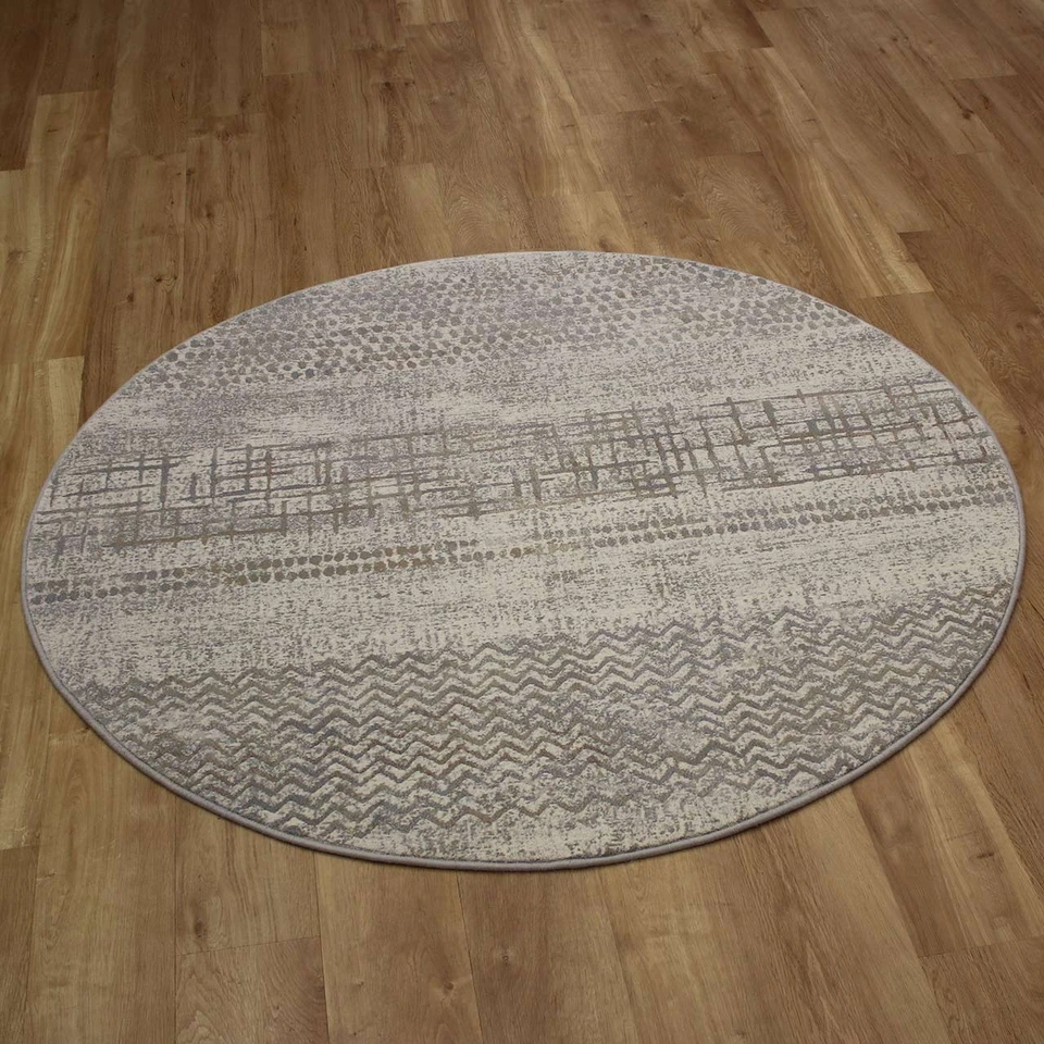 Natural Grey Hardwearing Floor Rug Galleria 9293