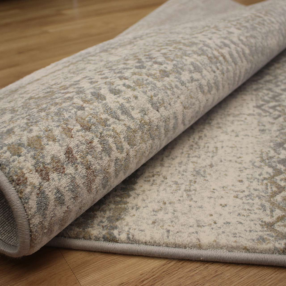 Natural Grey Hardwearing Floor Rug Galleria 9293