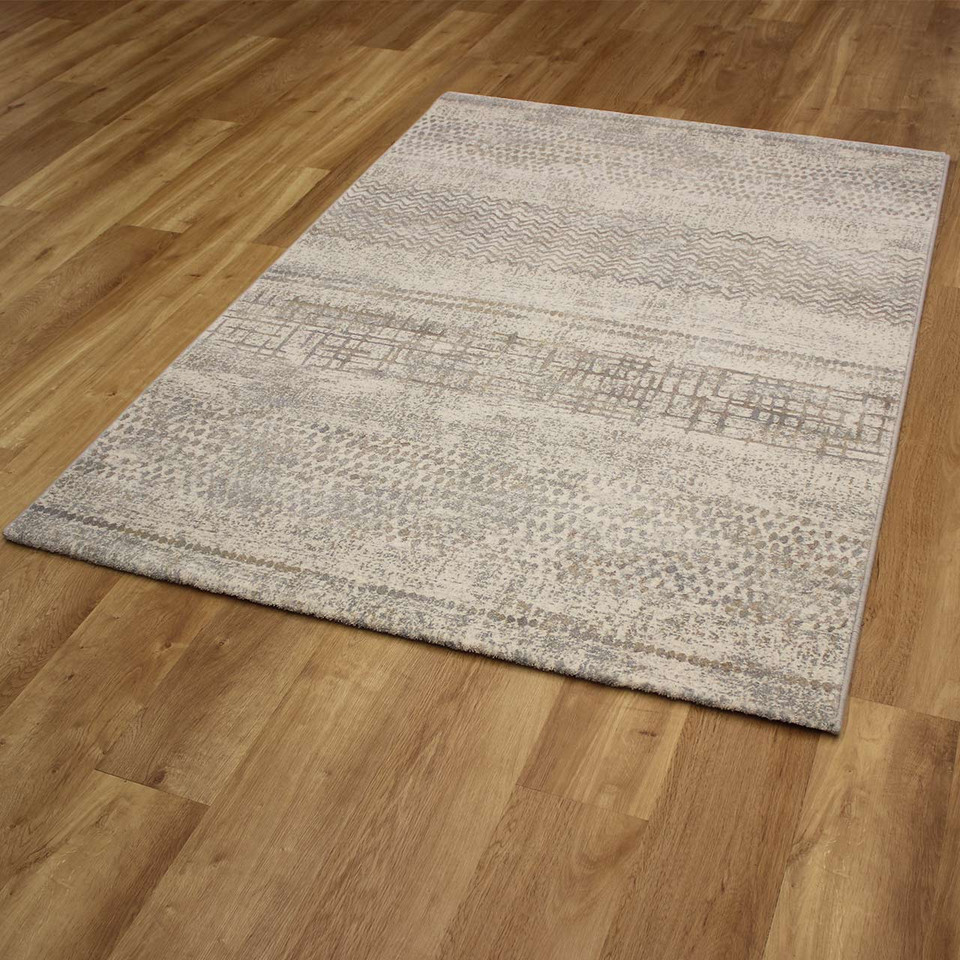 Natural Grey Hardwearing Floor Rug Galleria 9293