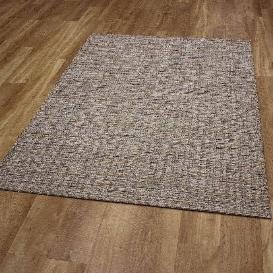 Thin Natural Multi Handwoven Wool Goa Rug 2002
