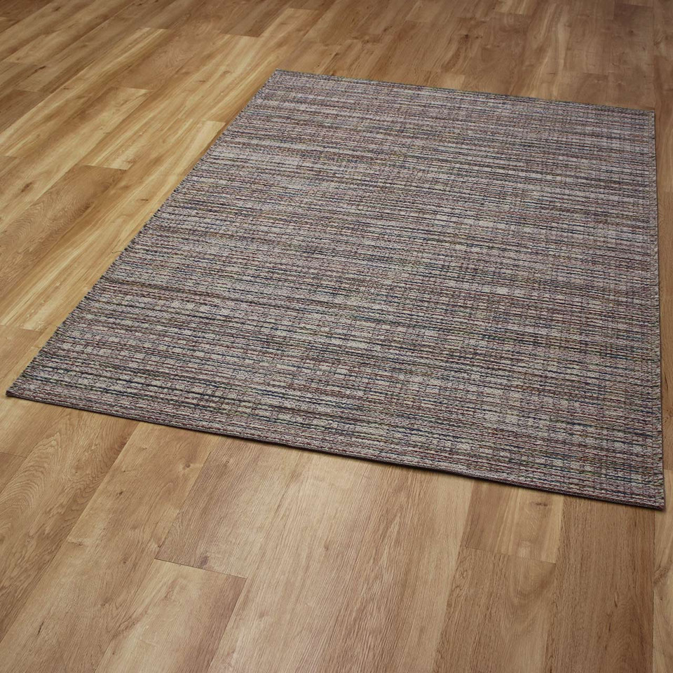 Thin Multicolour Handwoven Wool Goa Rug 4005