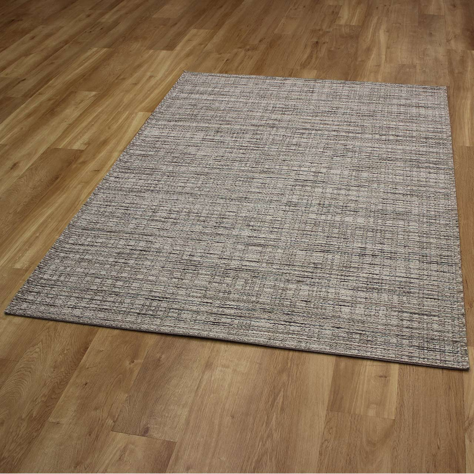 Thin White Multi Handwoven Wool Goa Rug 6003