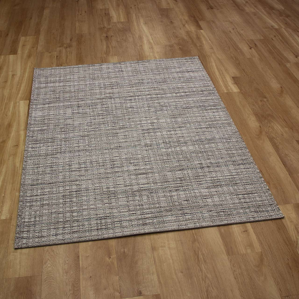 Thin White Multi Handwoven Wool Goa Rug 6003