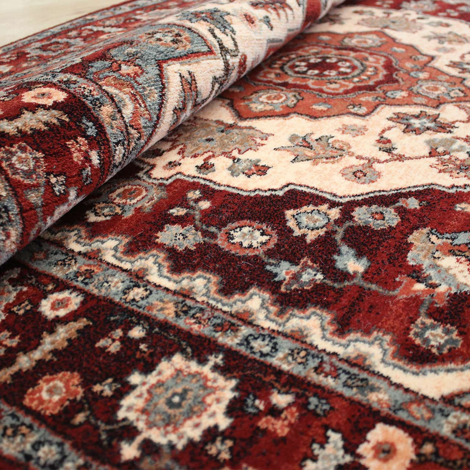 Persia Style Burgundy Rust Wool Rug Kashqai 77300