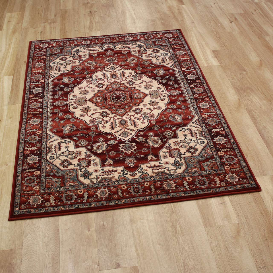 Persia Style Burgundy Rust Wool Rug Kashqai 77300