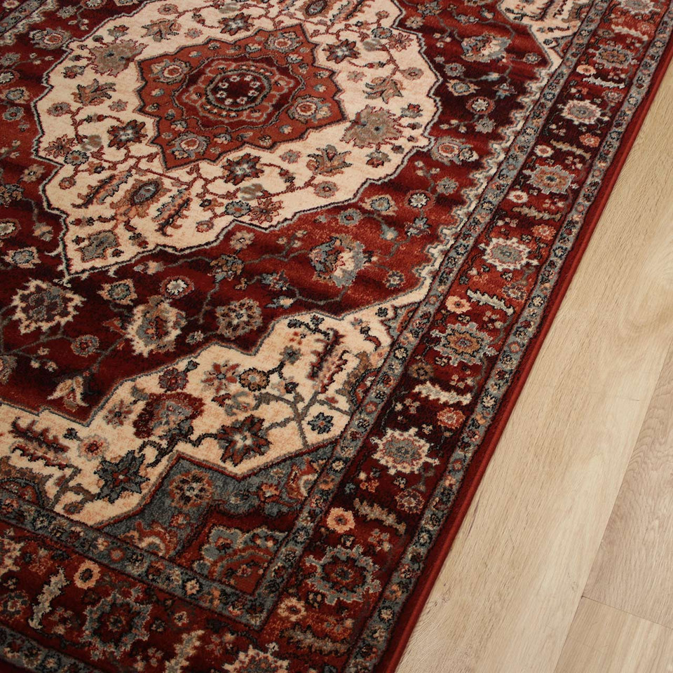 Persia Style Burgundy Rust Wool Rug Kashqai 77300