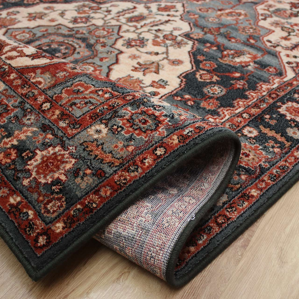 Persia Style Rust Moss Wool Rug Kashqai 77400