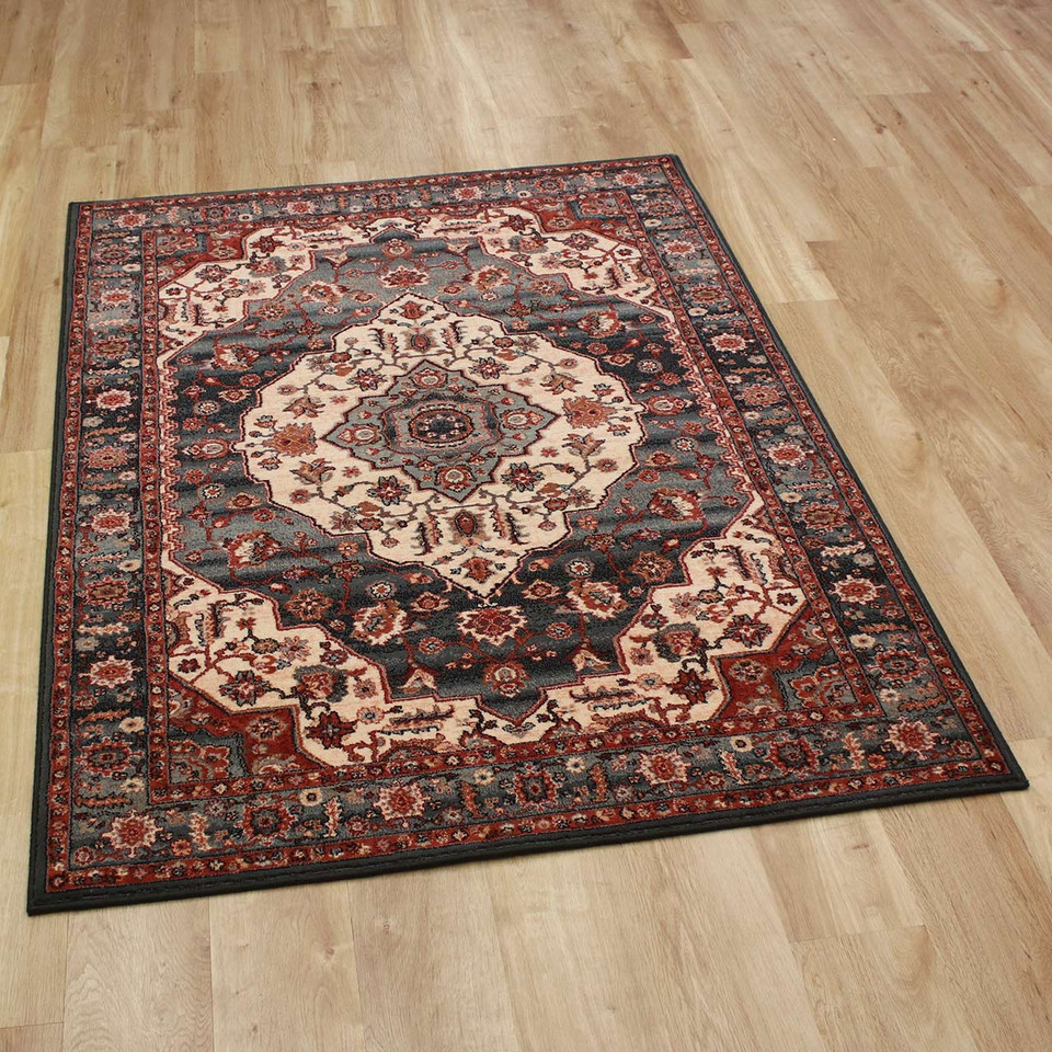 Persia Style Rust Moss Wool Rug Kashqai 77400