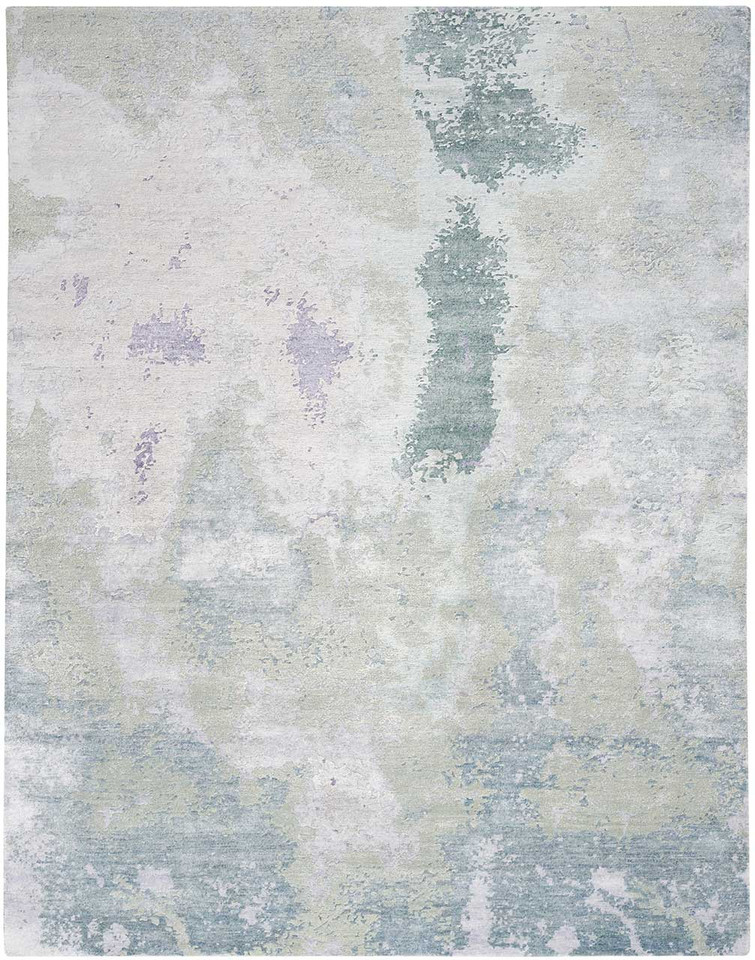 Luxury Silk Shadow SHA22 Blue Green Premium Rug Runner