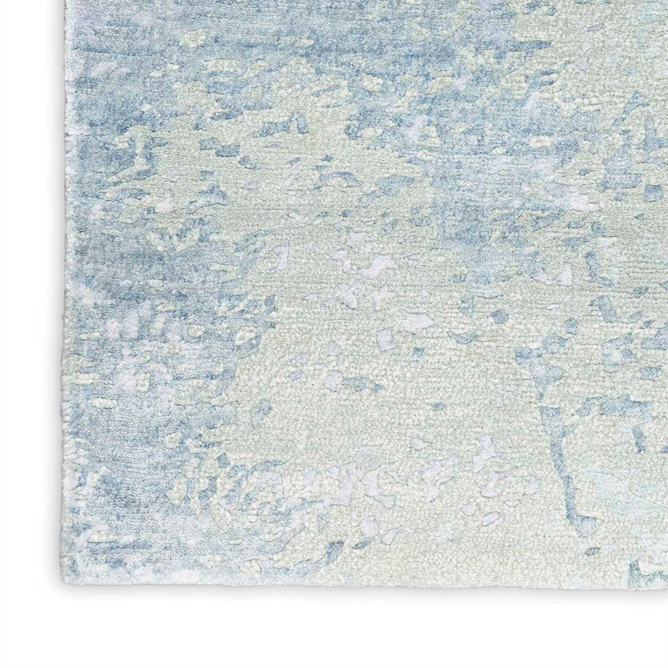 Luxury Silk Shadow SHA22 Blue Green Premium Rug Runner