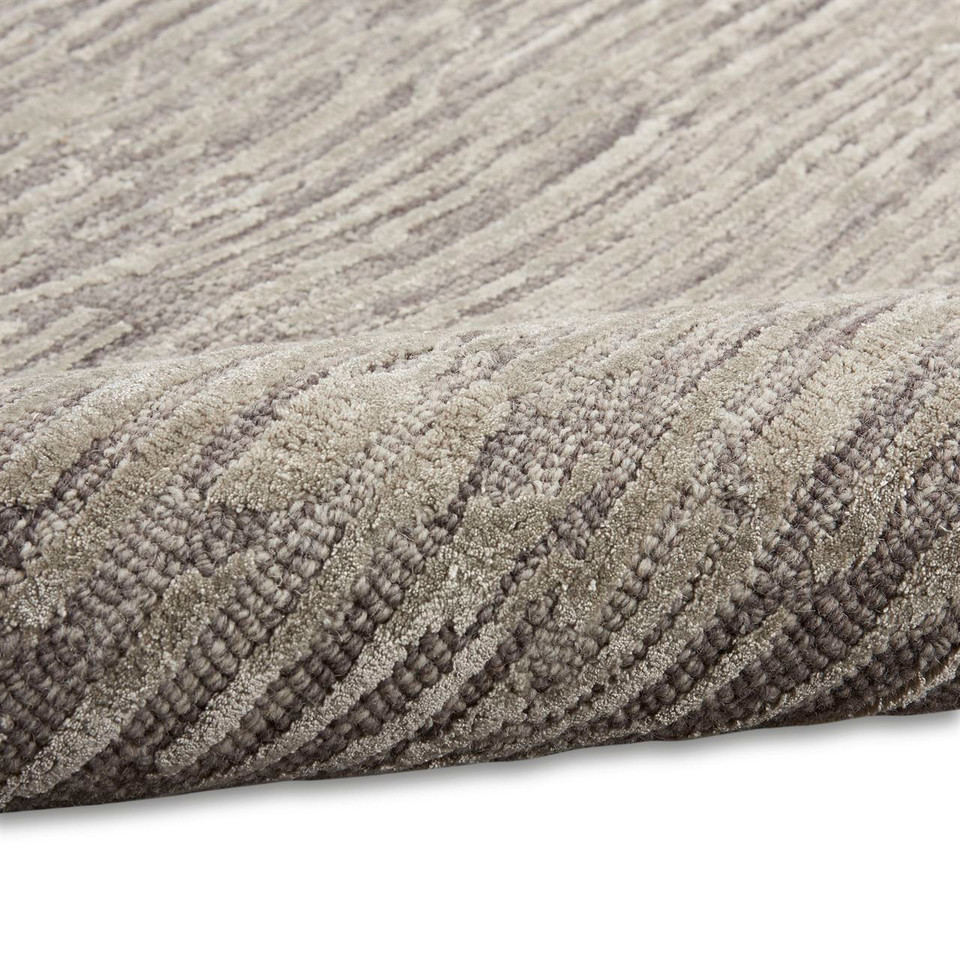 Calvin Klein Linear Stylish Grey Rug Runner