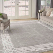 On Sale Desire DSR01 Grey Silver Luxury Silky Rug 239x300cm