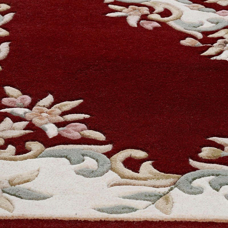 Royal Aubusson Red Runner Rug