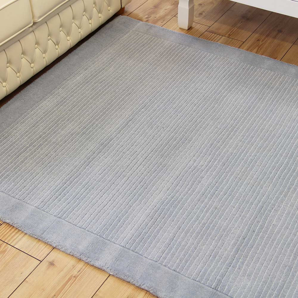 Duck Egg SM Large wool plain Runner
