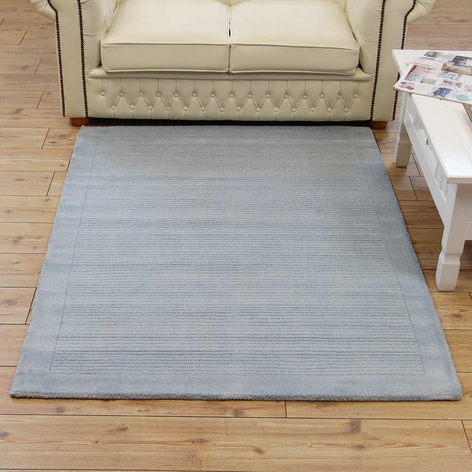 Duck Egg SM Large wool plain Runner