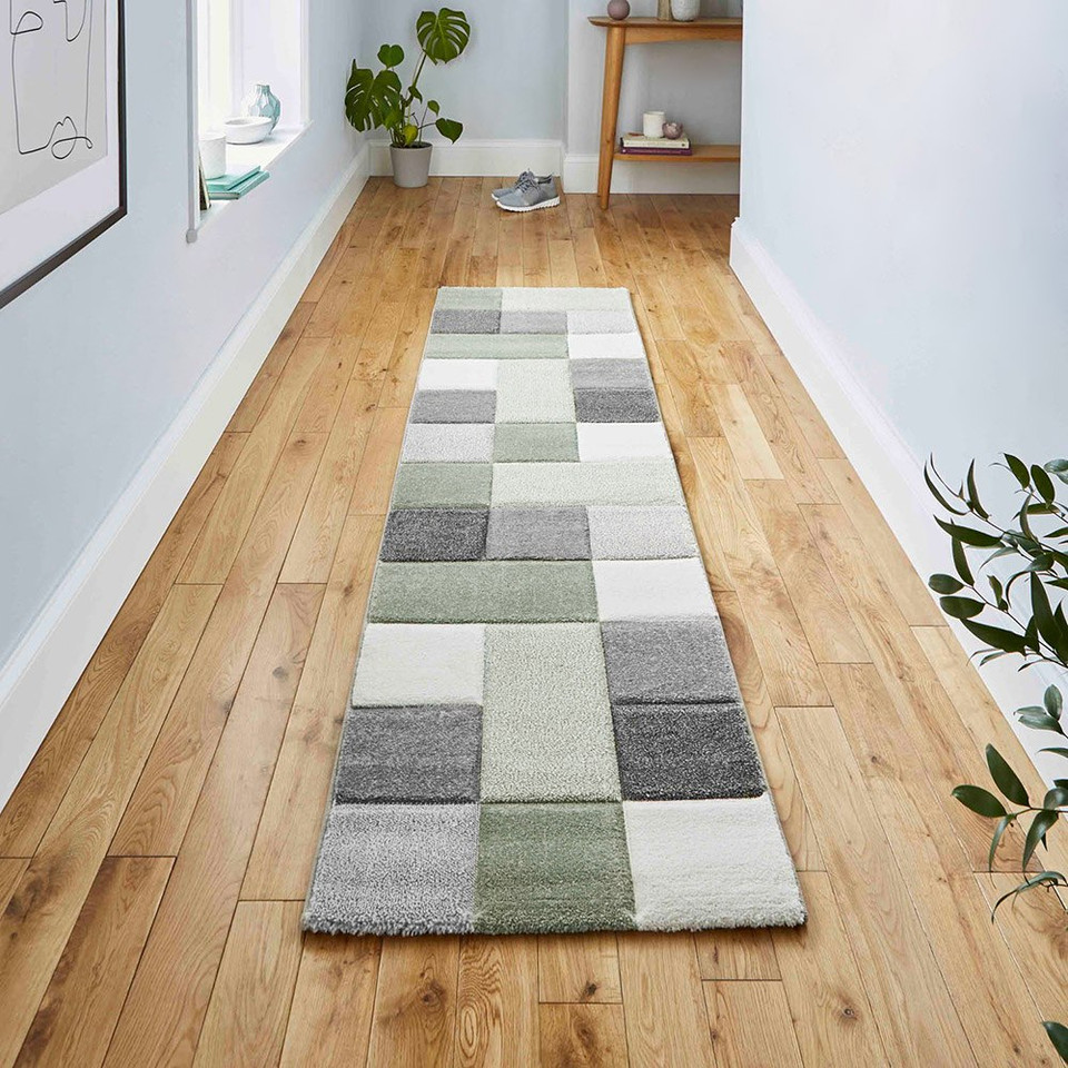 Brooklyn Rug 646 Grey Green Runner