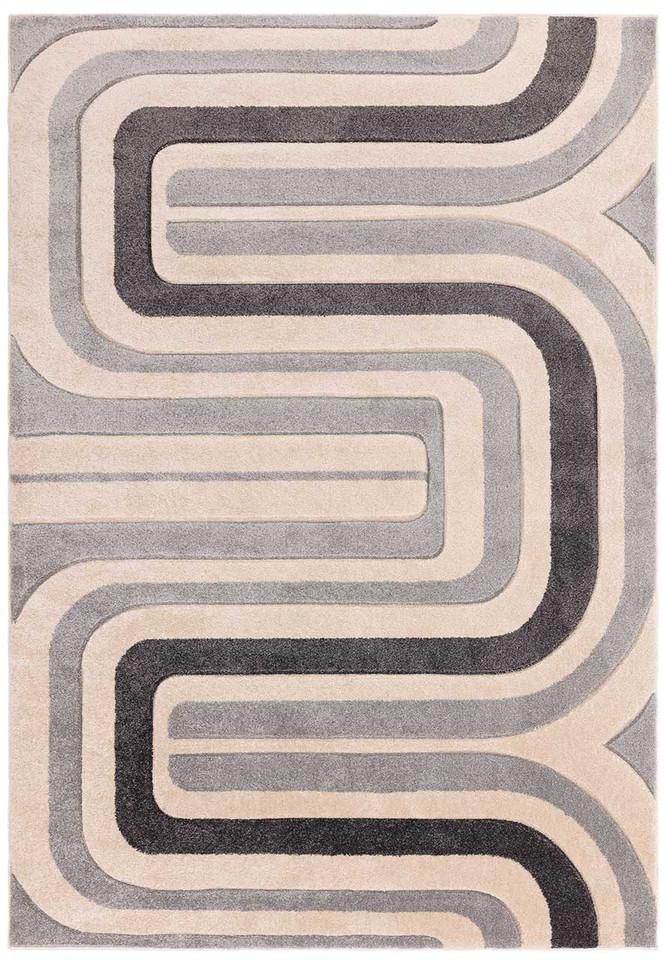 Sketch SK17 Contour Grey Retro Rug