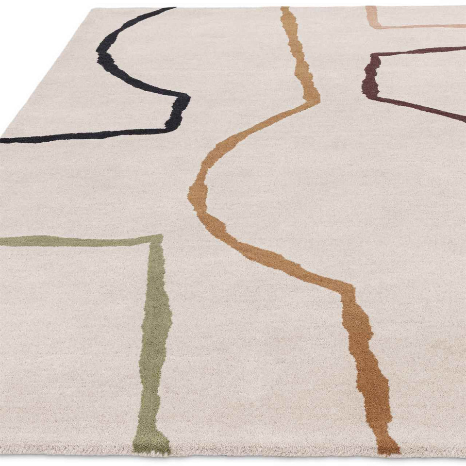 Reef Wool Rug RF22 Linear Multi
