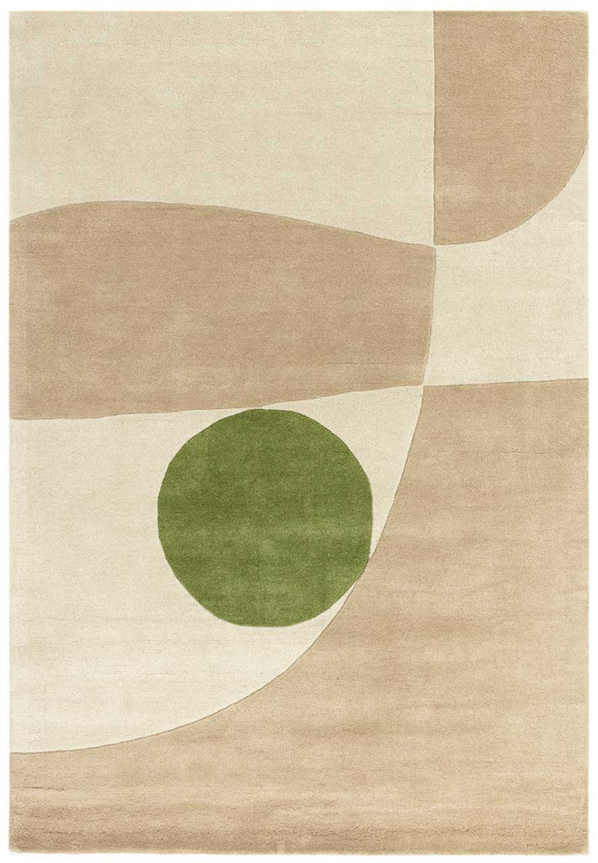 Reef Wool Rug RF31 Horizon Beige Green