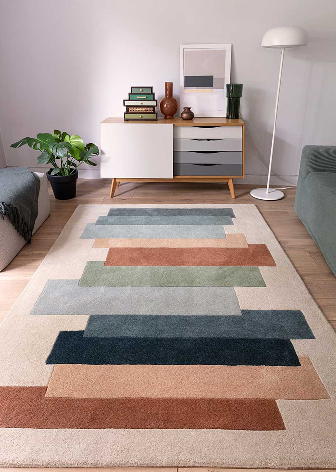 Reef Wool Rug RF32 Stacks Light Multi