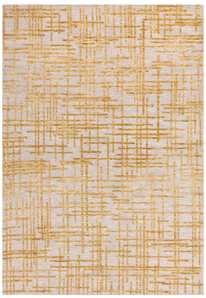 Mason Draft Gold Soft Contemporary Rug