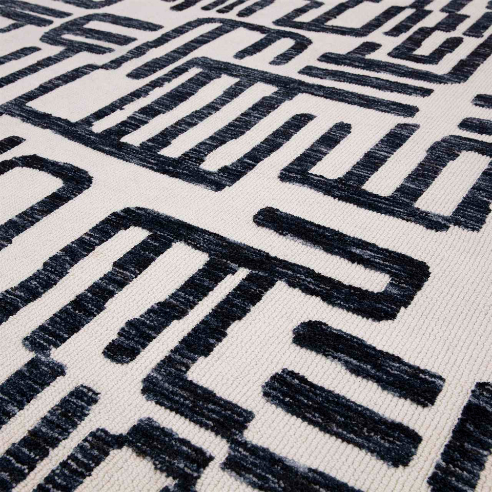Mason Script Mono Soft Contemporary Rug