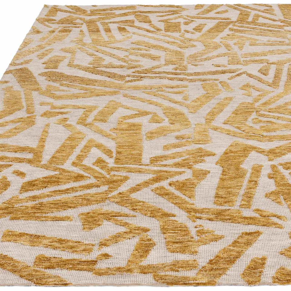 Mason Scatter Gold Soft Contemporary Rug