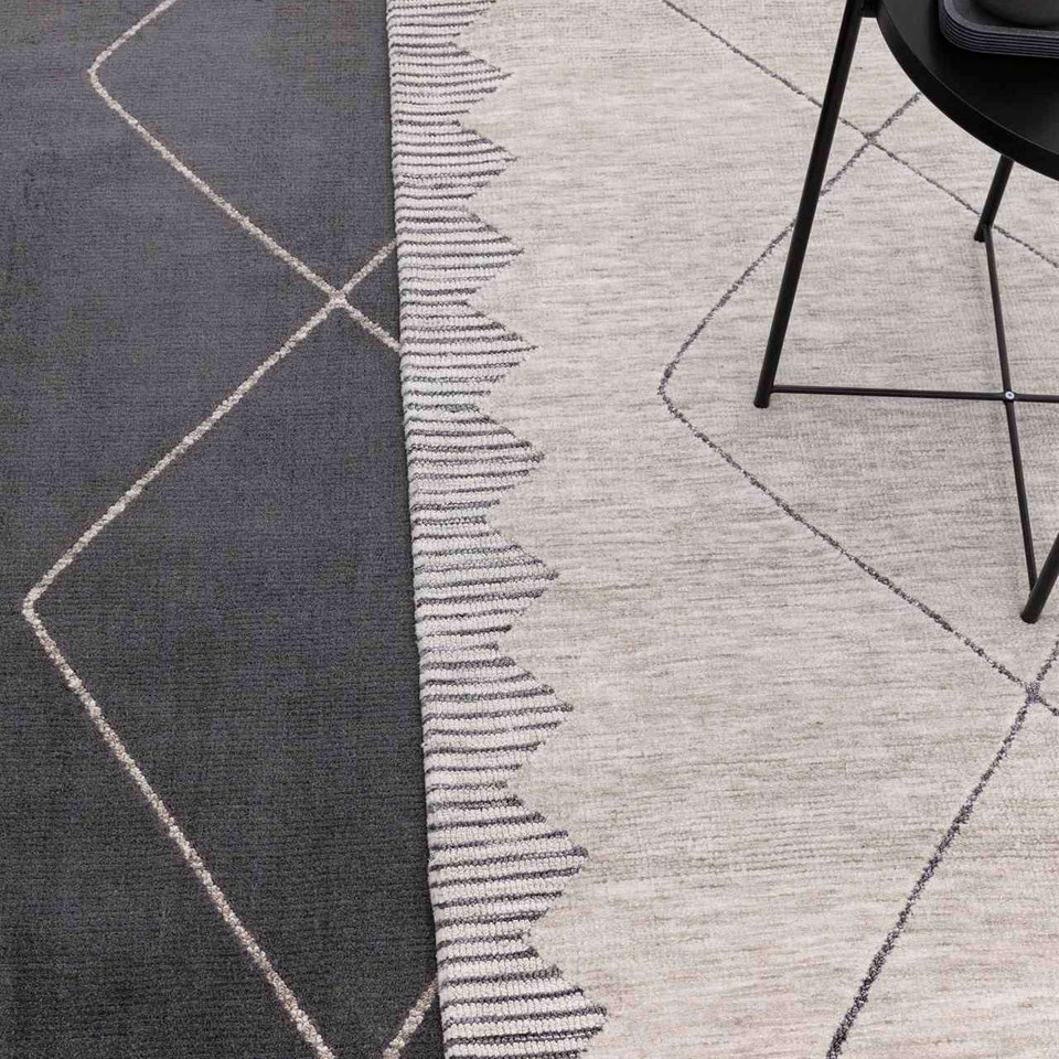 Mason Diamond Grey Soft Contemporary Rug