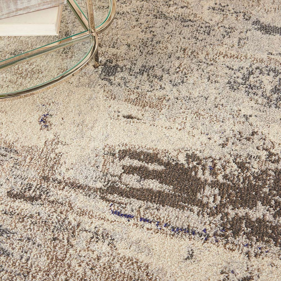 Celestial Ivory Grey CES02 Rug Runner