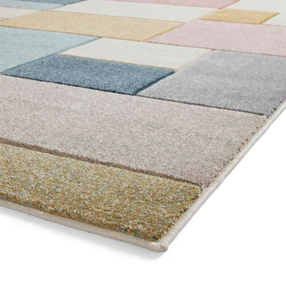Matrix G0561 Multi Pastal Carved Rug