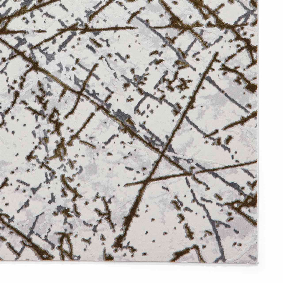 Artemis B8403A Gold Silver Silky Rug