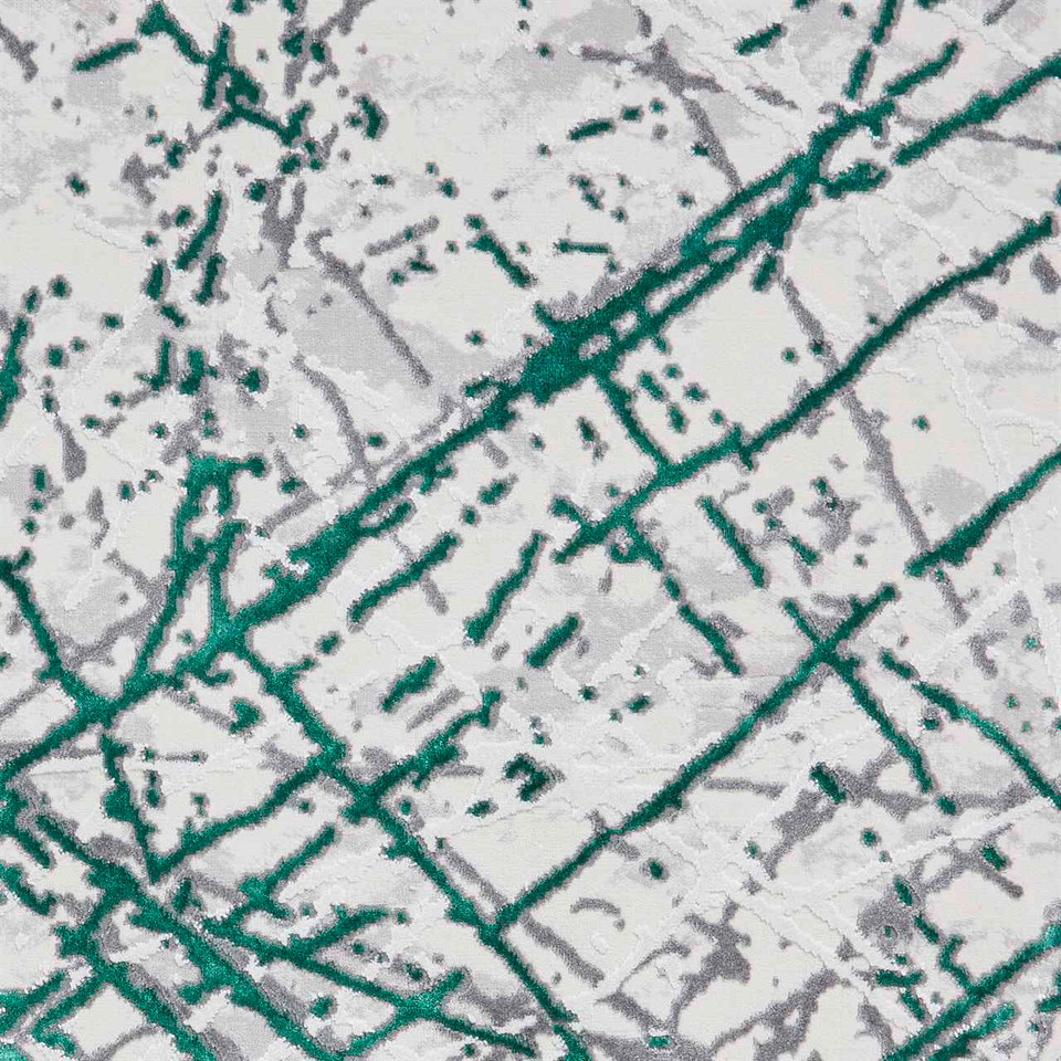 Artemis B8403A Green Silver Silky Rug