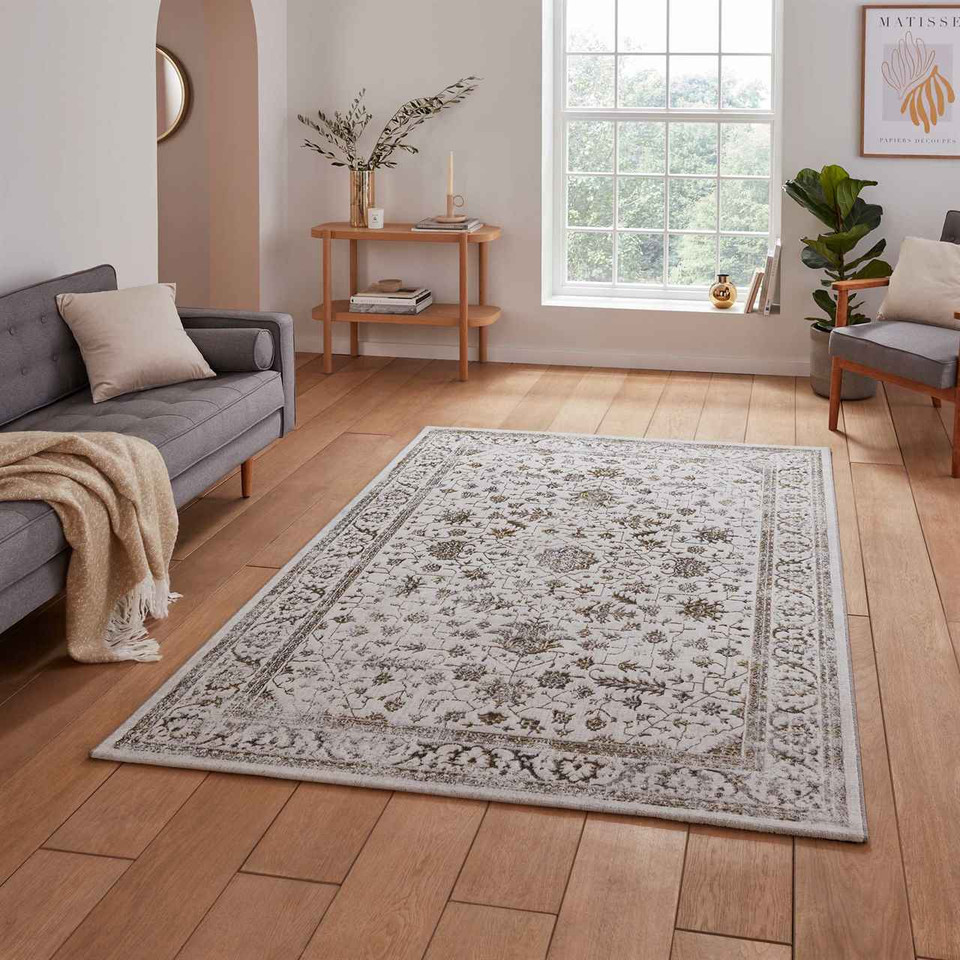 Creation 50112 Grey Gold Silky Rug
