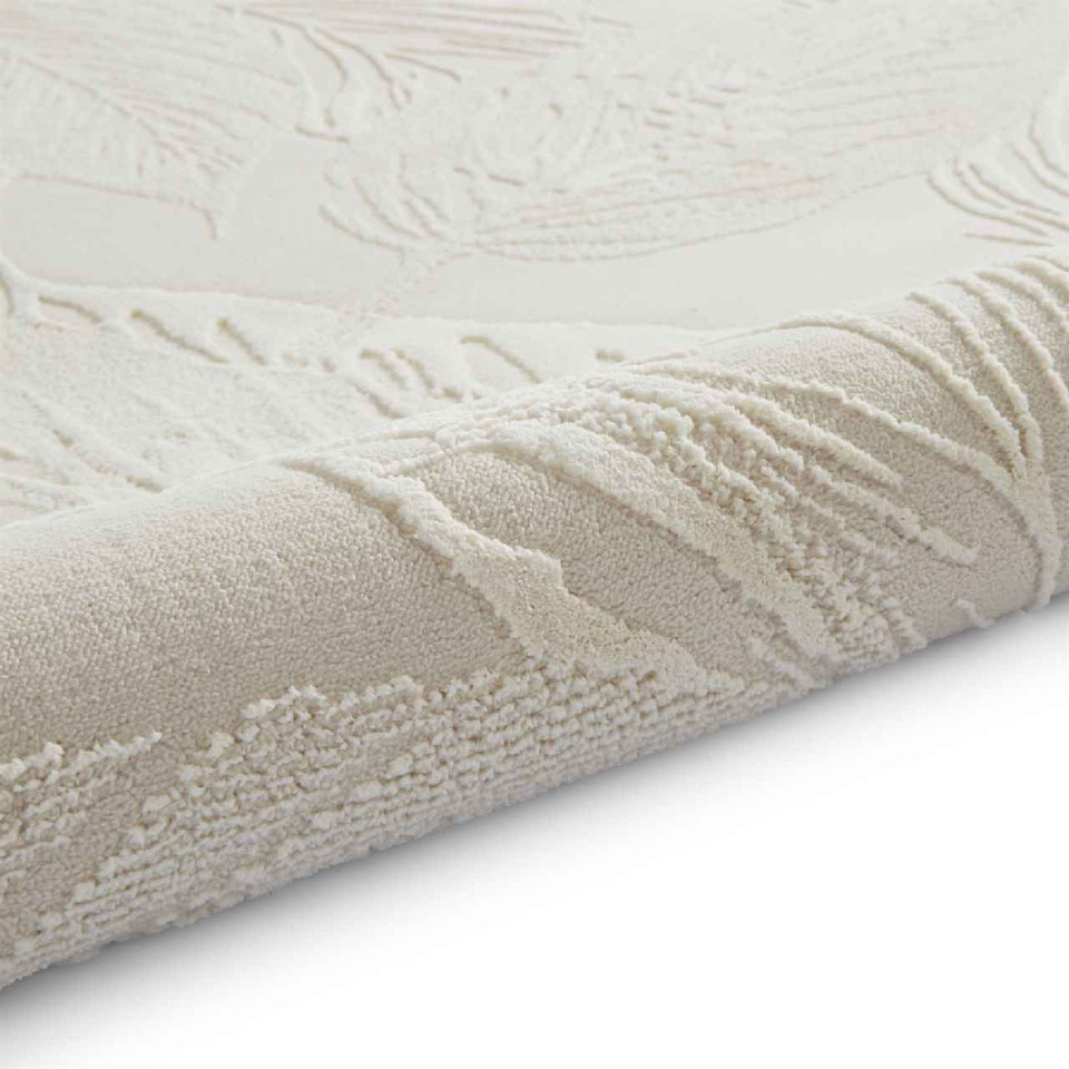 Flores 1925 Cream Washable Leaf Rug